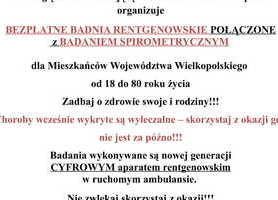 UWAGA trwają badania spirometryczne i RTG