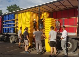 Trwa odbiór pojemników do segregacji odpadów