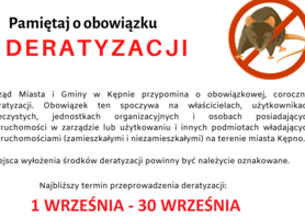 Obowiązkowa deratyzacja w Gminie Kępno