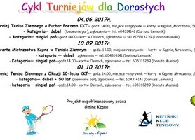 Cykle turniejów dla dzieci i dorosłych