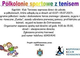 Półkolonie sportowe z tenisem