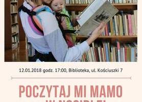 Poczytaj mi mamo, poczytaj mi tato w nosidle