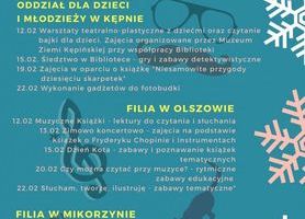 Biblioteka zaprasza na zajęcia feryjne 