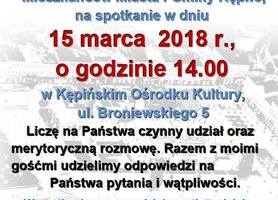 Burmistrz zaprasza na spotkanie 
