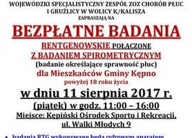 Bezpłatne badania profilaktyczne dla Mieszkańców