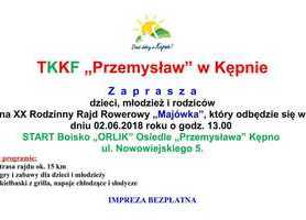 XX Rodzinny Rajd Rowerowy „Majówka”