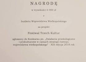  Festiwal Trzech Kultur nagrodzony