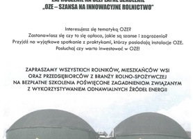 Krajowy Ośrodek Wsparcia Rolnictwa zaprasza na szkolenie 