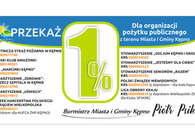 Przekaż 1% podatku dla organizacji pożytku publicznego z Gminy Kępno