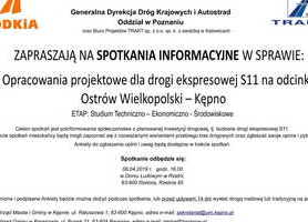 Spotkanie informacyjne w sprawie S11