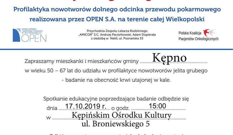 Bezpłatne badania jelita grubego