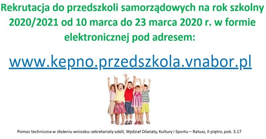 Instrukcja wypełnienia wniosku w naborze do przedszkola