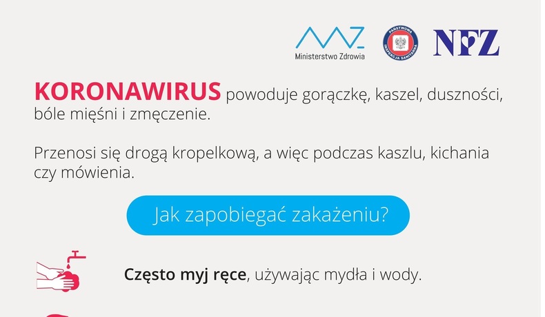 Jak postępować zapobiegawczo przed zakażeniem koronawirusem