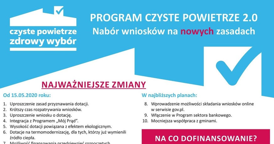 NOWA ODSŁONA PROGRAMU PRIORYTETOWEGO CZYSTE POWIETRZE