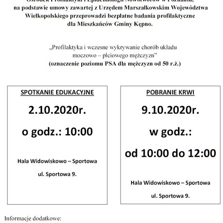 Uwaga! Badania profilaktyczne 