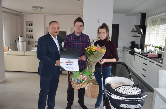 Gratulacje dla pierwszego dziecka w 2018 r.