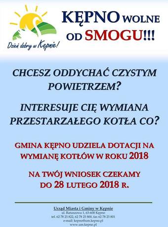Wymień kocioł węglowy w 2018 - czekamy na wniosek do 28 lutego