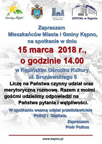 Burmistrz zaprasza na spotkanie 