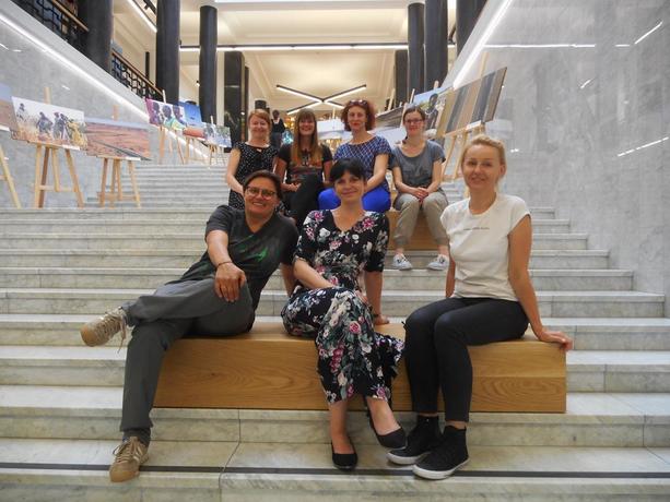 Przedstawiciel kępińskiej biblioteki w Wilnie