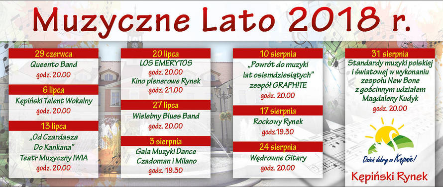 Muzyczne lato 2018 r. 