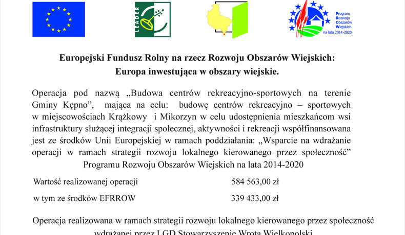 Budowa centrów rekreacyjno-sportowych