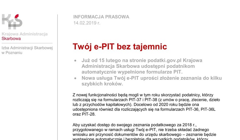 Twój e-PIT bez tajemnic
