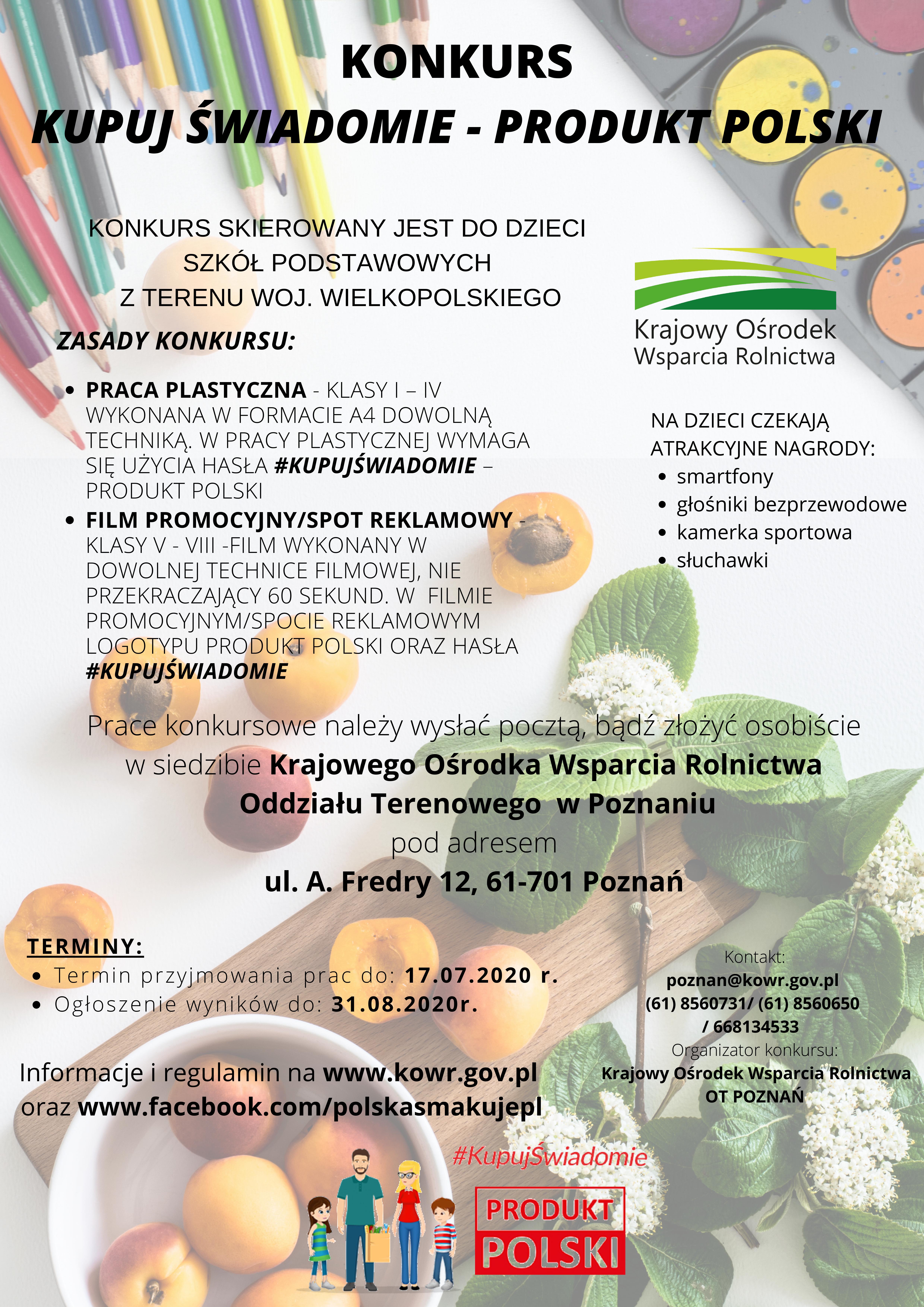 Plakat konkursu Kupuj Polskie 