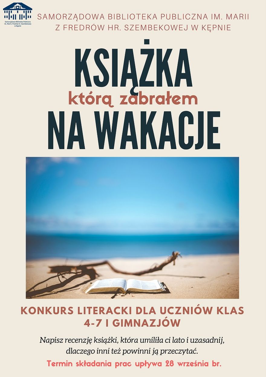 Plakat konkursu literackiego